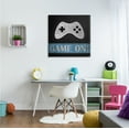 thumbnail image 2 of Stupell Industries Game On Gamer Phrase Retro Distressed Controller Beauty & Fashion Painting Gallery Wrapped Canvas Print Wall Art, 30 x 30, 2 of 6