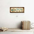 thumbnail image 2 of Framed, Outdoor It's Always Tea Time 4"x12" Metal Sign, Wall Décor for Home and Office, 2 of 4