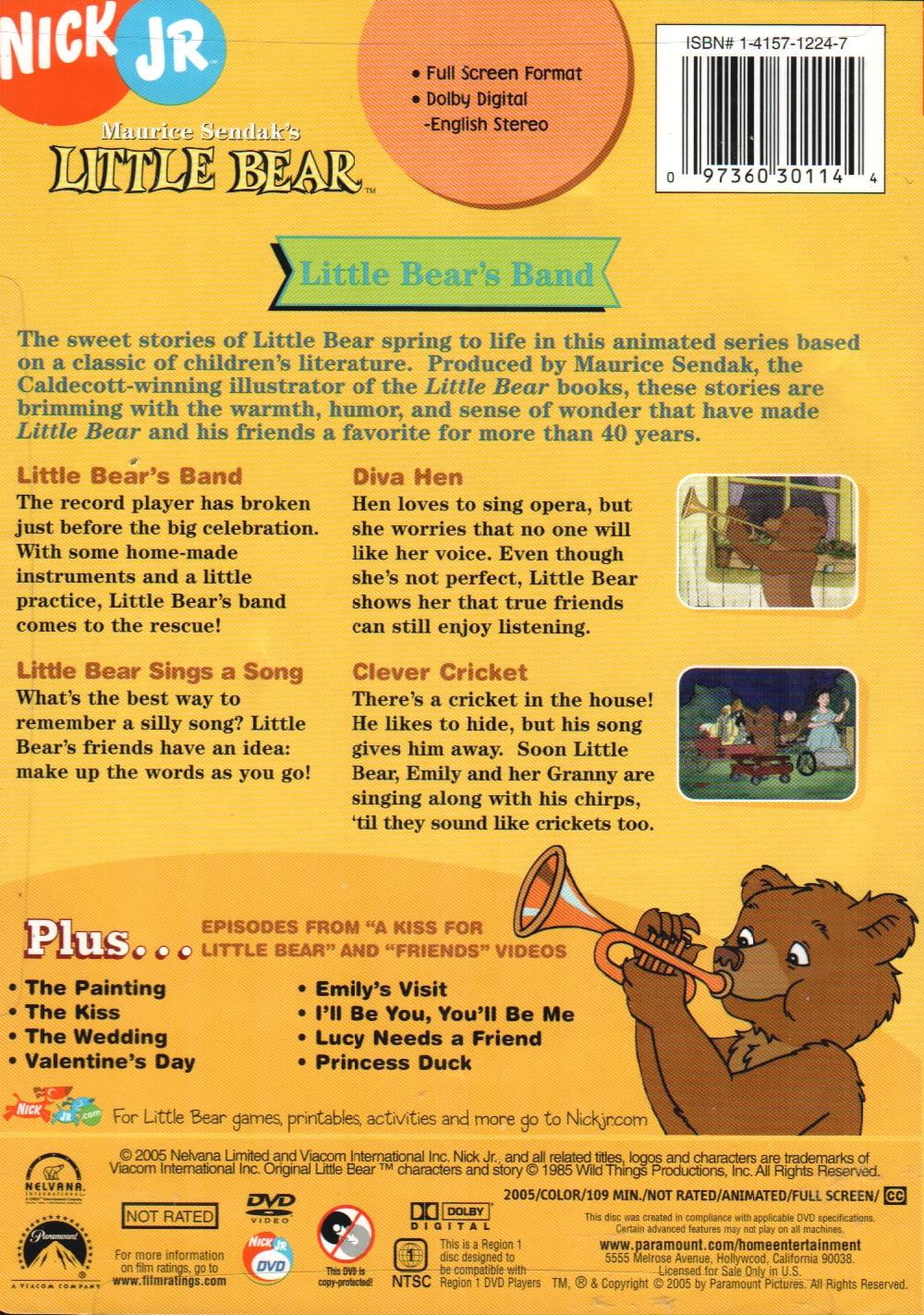 Indflydelsesrig øjeblikkelig Kviksølv Little Bear: Little Bear's Band (DVD) - Walmart.com