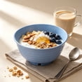thumbnail image 6 of Djiypn 4 Pcs Unbreakable Cereal Bowls Set, 30 Oz Wheat Straw Bowls Set, Microwave & Dishwasher Safe Bowls for Kitchen, Reusable Plastic Bowls for Soup, Salad and Snack, Blue, 6 of 9