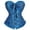 Halloween corset - GN3, variant on Gyujnb Women's Strapless Floral Jacquard Overbust Corset Ruffle Boned Waist Cincher Gothic Witch Halloween Bustier Top,3XL