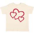 thumbnail image 3 of Inktastic Three Red Hearts Boys or Girls Toddler T-Shirt, 3 of 5