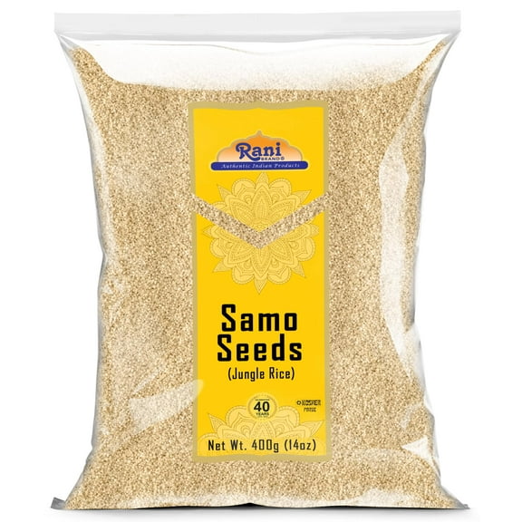 Rani Samo Seeds Whole (Japanese barnyard millet / Jungle Rice/Moriyo/ Samak Rice) Echinochloa frumentacea 14oz (400g) ~ All Natural | Vegan | Gluten Friendly | Kosher | NON-GMO | Indian Origin