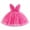 Hot Pink, variant on IBTOM CASTLE Toddler Baby Girls Shiny Butterfly Tutu Dress Princess Birthday Party Pageant Flower Girl Wedding V-Backless Dresses 12-18 Months Pink