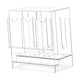 thumbnail image 5 of Caja organizadora de acrílico para dispensador de paquetes de refuerzo, almacenamiento de tarjetas coleccionables de escritorio, transparente Base transparente, 5 of 7