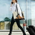 thumbnail image 5 of FORMRS Canvas Laptop Tote Bag for Women with 15.6" Computer Compartments Shoulder Handbag, Sleeping Black Cat, 5 of 7