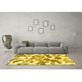 thumbnail image 3 of Ahgly Company Indoor Rectangle Abstract Yellow Modern Area Rugs, 7' x 9', 3 of 4