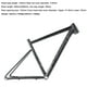 thumbnail image 3 of Cuadro de bicicleta de carreras 700C, Cable interno completo, freno de disco, aleación de aluminio para ciclismo, 3 of 6