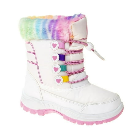 

Rugged Bear Girls Snow Boots - WHITE MULTI 8