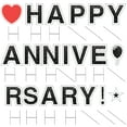 thumbnail image 2 of Vispronet Happy Anniversary Yard Signs with Stakes – Each Letter is 18in Tall – Made from Durable Coroplast - Weather-Resistant Signs and Steel Stakes (Faux Glitter Black), 2 of 7