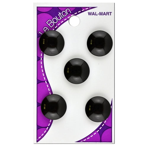 Le Bouton 5/8" Black Toggle Buttons, 5 Count