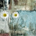 thumbnail image 2 of Bolokofsky, Ronald 12x12 White Modern Wood Framed Museum Art Print Titled - Pastel Daisys I, 2 of 4