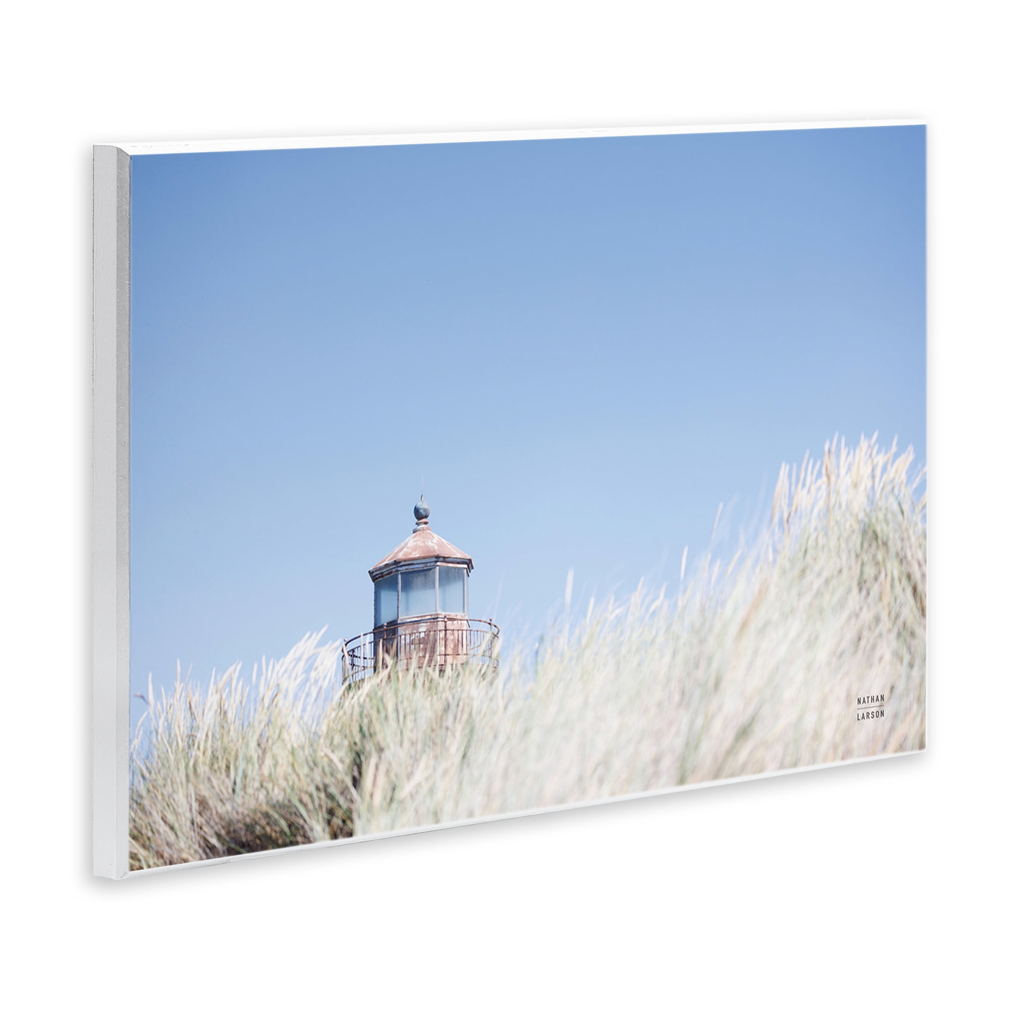 Stupell Industries Peering Over Lighthouse Landscape Photography Unframed Art Print Wall Art, 15 x 10