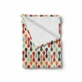 thumbnail image 2 of Colorful Soft Flannel Fleece Throw Blanket, Vertical Conceptual Melted Like Forms Rounded Circular Design Hispter Vintage, Cozy Plush for Indoor and Outdoor Use, 50" x 60", Multicolor, by Ambesonne, 2 of 6