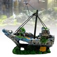 thumbnail image 1 of Flmtop Modèle de Navire en Résine Simulation Aquarium Paysage Décoration Ornement, 1 of 9