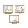 thumbnail image 4 of Lámpara de noche LED con pintura luminosa, lámpara de mesita de noche, lámpara de mesa de ambiente, decoración de pared, decoración del dormitorio y el hogar, como se muestra, 4 of 5