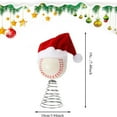 thumbnail image 3 of Christmas Tree Ornaments - Santa Hat And Baseball Tree Ornaments: Lightweight Design, Full Of Festive Spirit, Suitable For Parties, Studios, And Other, 3 of 5