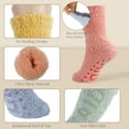 thumbnail image 3 of MiracDan Fuzzy Socks for Women 5 Pairs Cozy Non Slip Fuzzy Socks Perfect for Home Sleep Birthday Special Occasions, 3 of 7