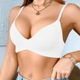 thumbnail image 2 of CHENHANN Women's Thin Cup Wireless Bra Breathable Lightweight Summer Underwear 80C, 2 of 4