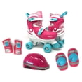 thumbnail image 1 of Chicago Skates Kids Adjustable Quad Rollerblades With Accessory Bundle, Pink, 1 of 8