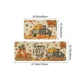 thumbnail image 3 of Under $1 GFHFHITJ Fall Kitchen Rug and Mat Set 2pcs Thanksgiving Autumn Pumpkin Kitchen Mats for Floor Non-Slip Washable Sink Mats for Home Holiday Decorations, 3 of 6