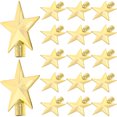 thumbnail image 2 of SHISUYAN 20Pcs Star for Christmas Tree Tiny Golden Plastic Kids Friendly, 2 of 8
