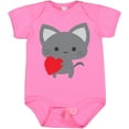 thumbnail image 3 of Inktastic Heart Cat Boys or Girls Baby Bodysuit, 3 of 5