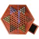 thumbnail image 1 of Juego de mesa de damas chinas portátil con canicas, juego de mesa de madera, juego familiar de damas chinas hexagonales, cajón de almacenamiento, 1 of 7