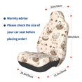 thumbnail image 3 of Fuzoiu Chicken With Floral Print Elastic Car Seat Covers, Seat Cover Protector,Universal Fit Interior Covers for Most Cars,Washable Seat Cover Non Slip for SUV,Sedan,Van, 3 of 5
