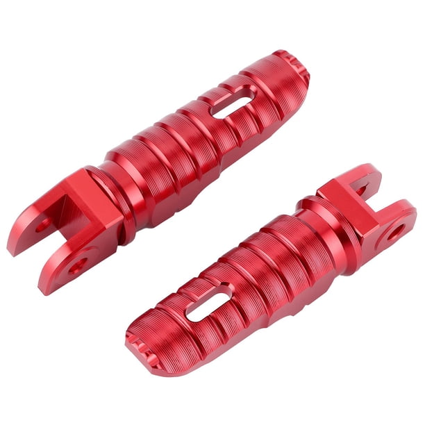 Reposapiés trasero de 2 uds, reposapiés de aleación de aluminio de repuesto FP‑256‑Set para DUCATI 1098/1198, Rojo Jadeshay A