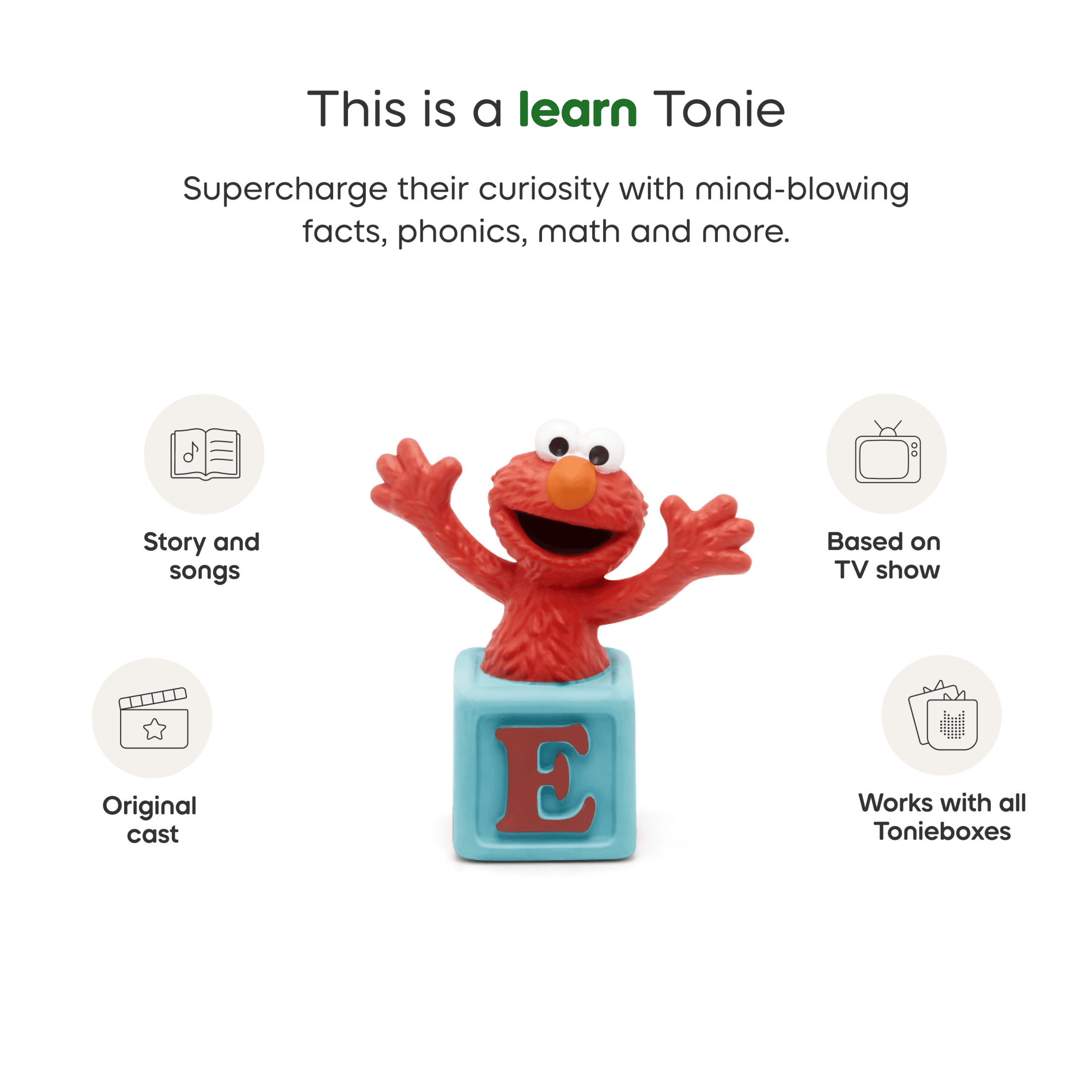 tonies Elmo from Sesame Street Audio Toy Figurine, Age Range 3+