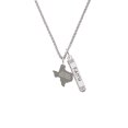 thumbnail image 2 of Delight Jewelry Stainless Steel Texas Raised Texas - Silvertone Believe Faith Prayer Hope Bar Charm Necklace, 23", 2 of 4