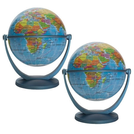 UPC: 0194629107155 | Round World Products Waypoint Geographic 4 Diameter Blue Ocean GyroGlobe Pack of 2 (RWPWP50200-2)