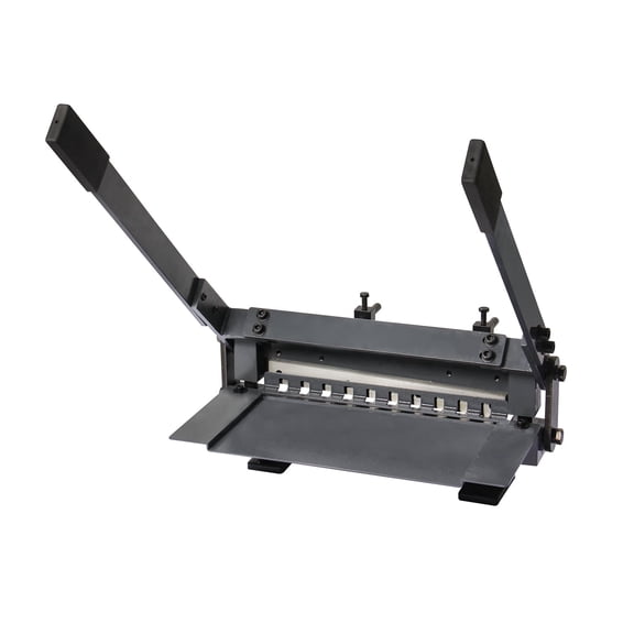 Metal Shears,12 Inch Bench Top Hand Shear, Metal Cutter for Sheet, Plate Steel,12x1/25 in Cutting Capacity, Grey, Portable Workbench-Mounted Tool BHS-12