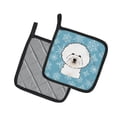 thumbnail image 2 of Carolines Treasures BB1651PTHD Snowflake Bichon Frise Pair of Pot Holders , 7.5HX7.5W, multicolor, 2 of 3