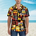 thumbnail image 4 of Bixox Men's Hawaiian Shirts Men's Cars Print Short-Sleeve Shirt-X-Large, 4 of 8