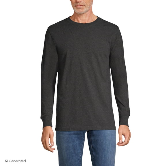 Lands' End Men's Tall Super-T Long Sleeve T-Shirt