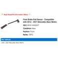 thumbnail image 2 of Front Brake Pad Sensor - Compatible with 2016 - 2021 Mercedes-Benz Metris 2017 2018 2019 2020, 2 of 2