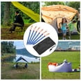 thumbnail image 6 of Uxcell 18cm Y-Beam Aluminum Tent Stakes with Pull Rope Kit 6Pcs and a Storage Bag, Dark Blue 1 Set, 6 of 7