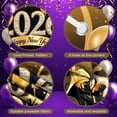 thumbnail image 3 of Golden Theme Happy New Year Banner Sparkling Crystal 2026 New Year Display Glittering Stars Gold Balloons New Year Backdrop for New Year Party 2026 Celebration Indoor Decoration, 3 of 8