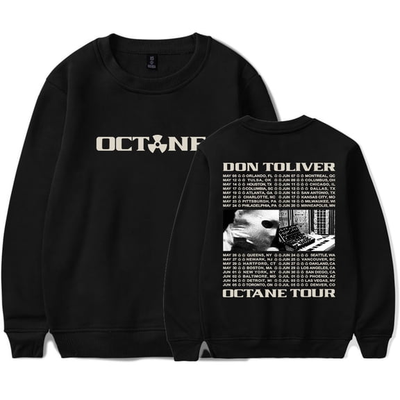 Don Toliver Octane Tour 2026 Crewneck Long Sleeve Streetwear Women Men Pullover Sweatshirt