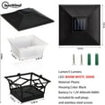 Solar Post Cap Lights Outdoor 4pack, Waterproof Solar Powered Deck