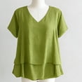 thumbnail image 5 of Womens Tops Under $10, Cotton Gauze Tops for Women Loose Fit Flowy Beach Shirts Trendy Oversize High Low Tops Summer Vacation Comfy Blouses, 5 of 5