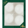 thumbnail image 6 of Glass Christmas Tree Ornaments - 80mm / 3.25" [4 Pieces] Designer Balls from Christmas By Krebs Seamless Hanging Holiday Decor (Snow White), 6 of 6