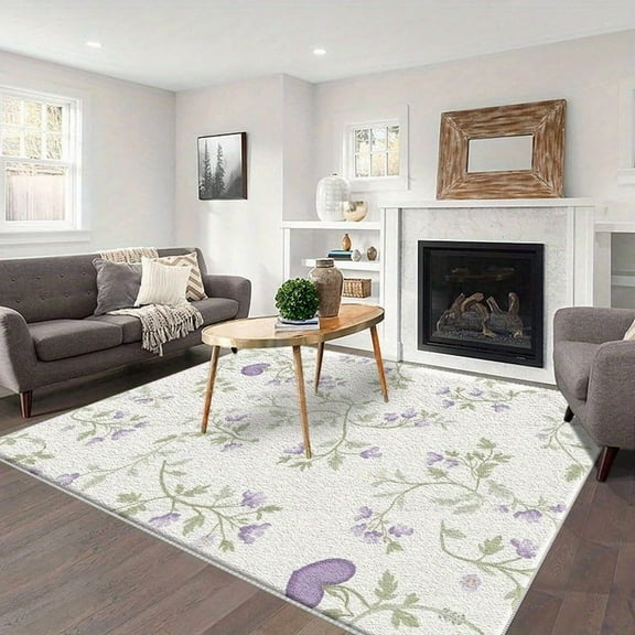 6.5'x10' runner rug for bedroom carpet protector mat for office chair area rug shag flower rug carpet hallway runner