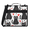 Black, variant on Jiaoprinted Rainbow Zebra Zipper 3 D-Ring Binder Bag with Shoulder Strap, Colorful Animal Waterproof Expanding Binder, Multi-Pocket Portfolio Organizer Case