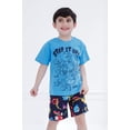 thumbnail image 6 of SEGA Sonic the Hedgehog Big Boys' Short Sleeve T-Shirt and Mesh Shorts Athletic Set Blue/Navy Sonic, Knuckles & Tails, 6 of 10