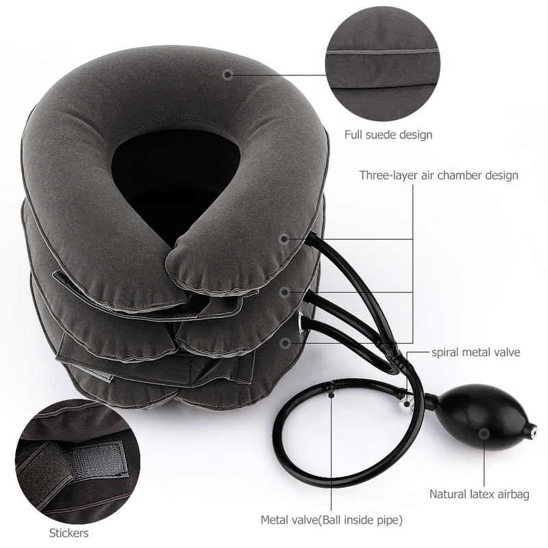 Totoro Hero   Inflatable Neck Tractor Relaxation Pillow Travel Soft Cervical Vertebra Traction Neck Relief Posture Correction Stretching Brace