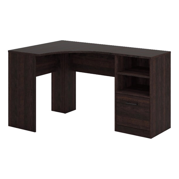 Sauder Beginnings Engineered Wood Corner Desk in Cinnamon Cherry Finish