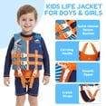 thumbnail image 6 of Gogokids Kids Swim Vest Life Jacket-Toddler Flotation Buoyancy Swimsuit Trainer Vests Swimming Aid Jacket for Boys/Girls Age 1-9 Years,Orange Dinosaur, 6 of 9